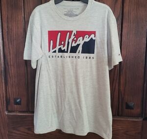 Tommy Hilfiger Boys Light Gray Logo Tee